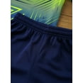 thumbnail image 6 of Haitryli Boys Sports Mesh Shirts and Athletic Shorts Set Kids Football Uniform Soccer Jersey Fluorescent Green 5-6, 6 of 7