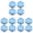 Blue 12 PCS, variant on 4 PCS Furniture Risers,Anti Slip and Shock-proof Adjustable Bed Risers Heavy Duty for Table Desk Couch Chair Sofa Cabinet Bed Legs Dorm,Square Stackable Bed Raisers Blocks,2.7x2.7x1.3 inch (Black)