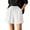 White, variant on Plus Size Linen Shorts for Women Comfortable Soft Breathable Solid Color Beach Shorts with Sides Pocket and Drawstring Design Lightweight for Sports and Everyday Wear Khaki XL