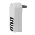thumbnail image 1 of Hub USB 2,0 de 3 puertos, adaptador de caja divisora de repuestos prácticos giratorios de 270 grados para teclado , Blanco Macarena Concentrador USB, 1 of 7