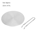 thumbnail image 4 of Silver Detachable Handle Heat Diffuser Plate, Heat Diffuser, Stainless Steel Electric Cooker For Induction Cooker 22cm, 4 of 8