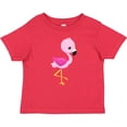thumbnail image 3 of Inktastic Cute Flamingo, Baby Flamingo, Pink Flamingo Girls Baby T-Shirt, 3 of 5