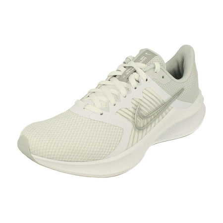 Nike Downshifter 11 CW3413-100 Women's White/Silver Running Sneaker Shoes WH117 (12)