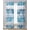 White Blue, variant on Teal Coastal Beach Sheer Curtains 63 Inch Length 2 Panels Set for Living Room/Bedroom, Nautical Starfish Coral Vintage Wooden Kitchen Curtains Grommet Semi-Sheer Curtains Window Treatments 42"x63"x2
