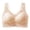 Beige, variant on Womens Seamless Wireless Supportive Bras Push Up Comfort Soft No Underwire Full Coverage T-Shirt Bra Plus Size