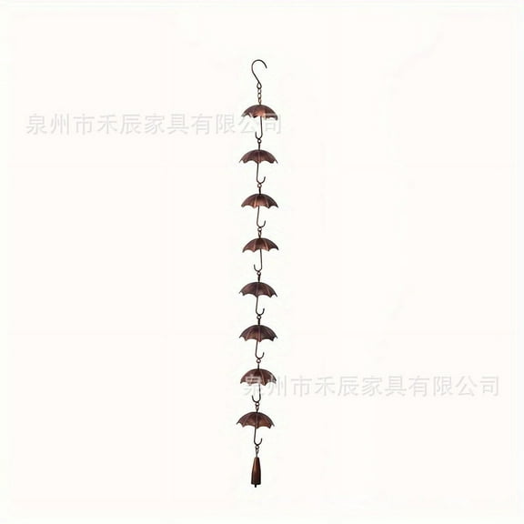 ITSELFER Rain Chain Bell for Gutter Downspout Vintage Wind Chime Vintage Rain Chain Bell Decoration Rain Chain Garden Rain Chain Bell Decorative Rain Chain for Gutter Downspouts Roof Corner