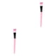 thumbnail image 4 of Minnieouse Cepillo facial Herramienta de aplicador simple y cómoda Herramientas prácticas para niñas Accesorios de maquillaje con mango de plástico para Rosa+Negro 2piezas Minnieouse CBP205470, 4 of 6