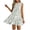 A135 White, variant on Mifsaly Floral Dress for Women Casual Crewneck Sleeveless Mini Dresses Lightweight Flowy Ruffle Tiered Summer Beach Vacation Sundress L