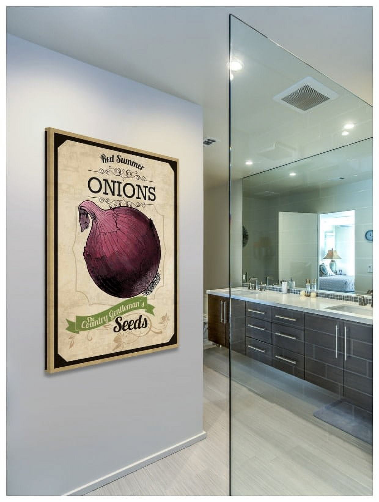 Marmont Hill "Seed Packet Onion" Painting Print on Canvas