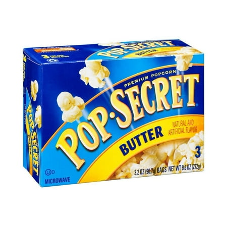 6oz microwave popcorn pk packs butter secret pop