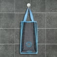 thumbnail image 2 of Hanging Folding Mesh Garbage Bag Organizer Trash Bags Holder Recycling Containers Storage for Kitchen - Size L(Blue), 2 of 6