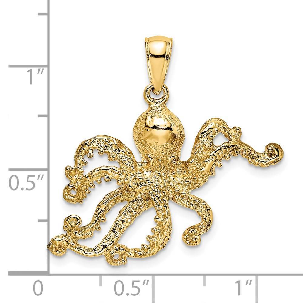 Textured Octopus Pendant K7431 