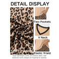 thumbnail image 5 of PINKSIR Womens Pajama Sets Plus Size 2 Piece Short Sleeve Shorts Lounge Sets with Pockets, 5 of 8