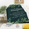 thumbnail image 3 of Gifts for Daughter, Best Christmas Daughter Gifts from Mom Dad Throw Blanket 50''X60'', Birthday Gifts for Daughter Adult, Unique Daughter Xmas Gifts Ideas, to My Daughter Blanket from Mother Father, 3 of 6