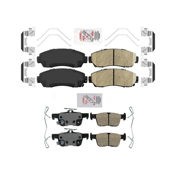 Front   Rear Ameri Pro Ceramic Disc Brake Pads for Acura TLX 2021 2022 2023 2.0L