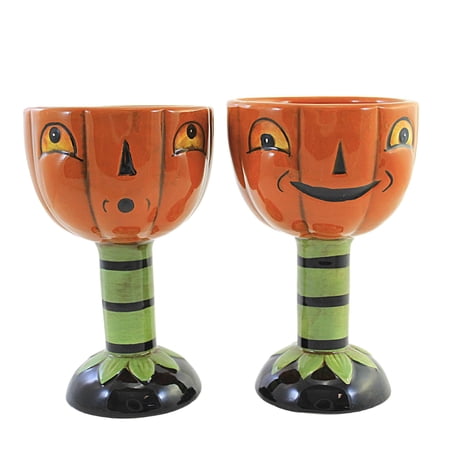 Tabletop Jack Goblets Dolomite Halloween Johanna Parker J8968