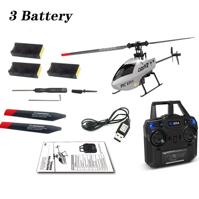 C129 V2 RC Helicóptero 6 Canales Control Remoto Helicóptero Carga Juguete Drone Modelo UAV Avión Al Aire Libre RC Juguete3Batería Deng Xun unisex