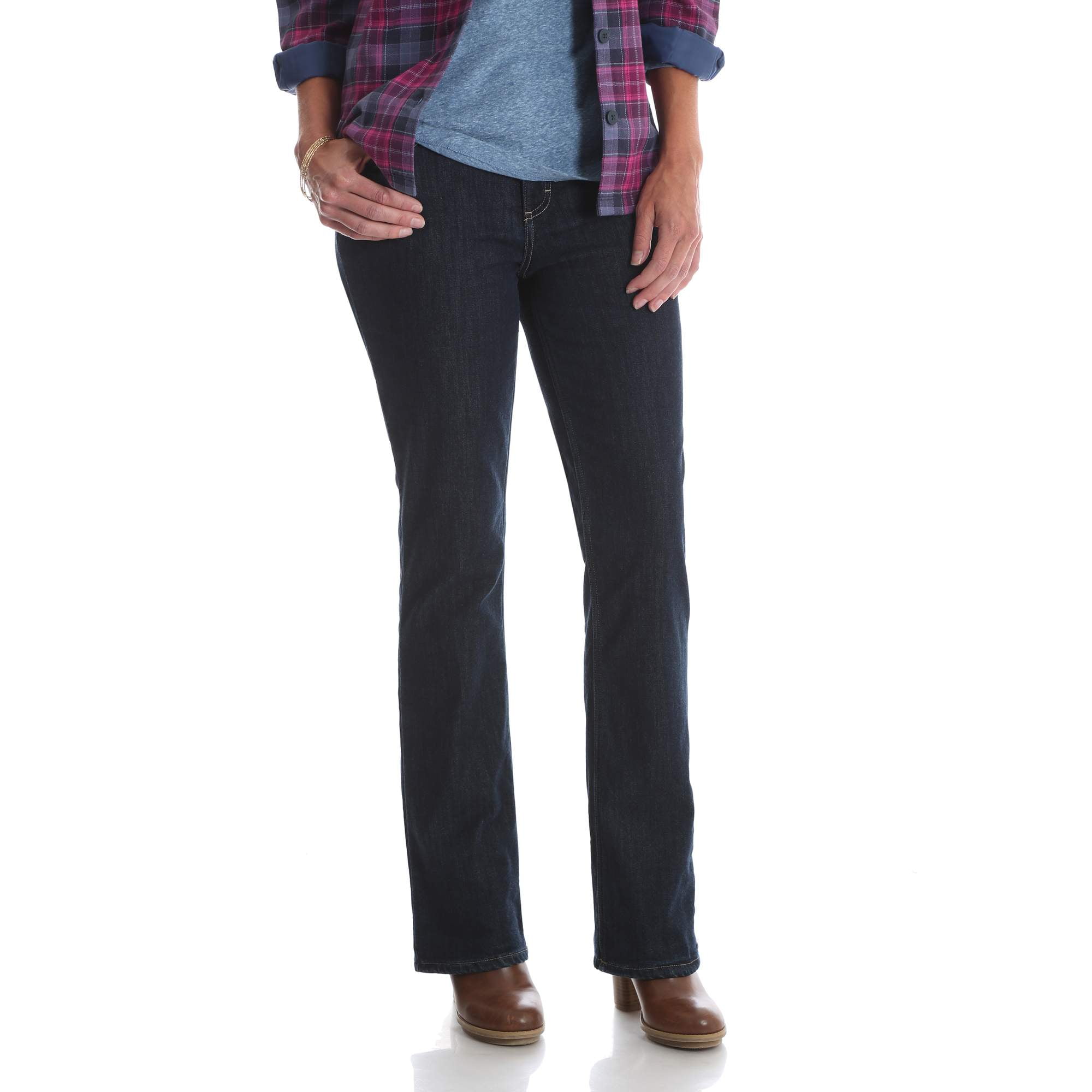 lee riders fleece lined bootcut jean