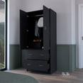 thumbnail image 5 of We Have Furniture Armoire Edie, Bedroom, Black, 5 of 8