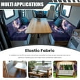 thumbnail image 3 of XYZCANDO Moon Butterfly RV Dinette Cushions Comfortable RV Dinette Cushion Covers for Women Couch Cushion Covers Universal Loveseat Sofa Chair Cover Furniture Protector Camper Purple, 3 of 7