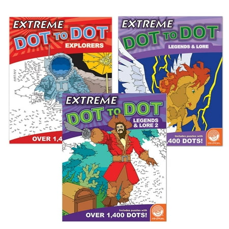 Extreme Dot to Dot: Heroes & Legends Set of 3, TOYS THAT TEACH: Studies show that connect-the-dot puzzles are one of the best tools for teaching children a.., By (Moba Legends Best Legends)
