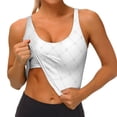thumbnail image 3 of Daiia Travel Around The World Airplane Printed Women's Sports Bra, Breathable Activewear Bra with U-Back Design and Removable Pads, Comfortable and Supportive for Yoga, Workout-Small, 3 of 8