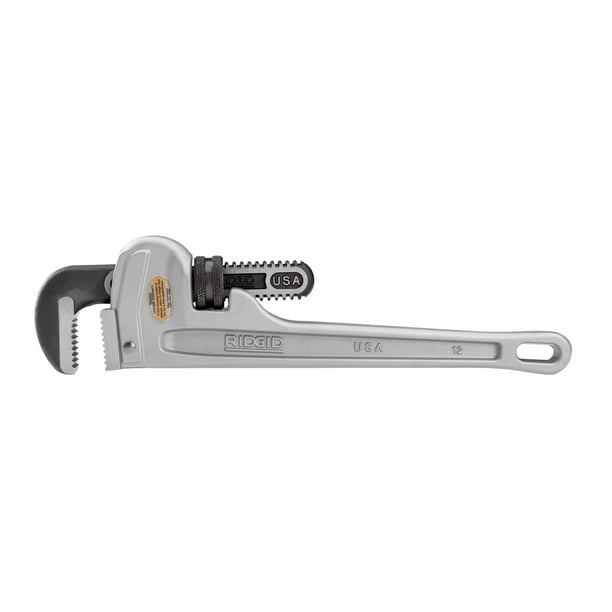 Llave para tubos RIDGID 47057 modelo 812 de aluminio, 12 pulgadas/30 cm