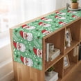 thumbnail image 6 of Table Runners 72 Inches Long Dress Scarves, Merry Christmas Farmhouse Kitchen/Dining Table Runner, Coffee Tablerunners, Santa Claus Xmas Winter Leaves Snowflake Green 16x72 Inch, 6 of 9
