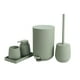 thumbnail image 3 of Juego de accesorios de baño de 5 piezas con escobilla de baño, vaso para cepillo de dientes, dispensador de jabón y jabonera para decorar tu apartamen Verde BLESIY dispensador de jabón, 3 of 6