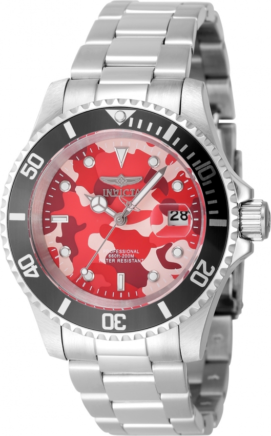 Invicta Pro Diver 43233 Orologio Uomo, Cassa In Acciaio 52mm, Quadrante Nero, Movimento Al Quarzo. Impermeabile 10 Bar (100m). Garanzia 2 Anni. Stile Subacqueo E Robusto.