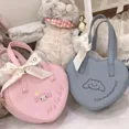 thumbnail image 2 of Bolso de hombro MBTI Melody para mujer, bonito bolso de mano estilo Lolita Jk con bordado en forma de corazón, bolso de mano informal de cuero, bolso cruzado nuevo para mujer, 2 of 5