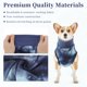 thumbnail image 3 of Traje de recuperación único para perros, traje de una pieza postquirúrgico, ropa para heridas abdominales y condiciones de la piel, azul, tamaño XL, 3 of 7