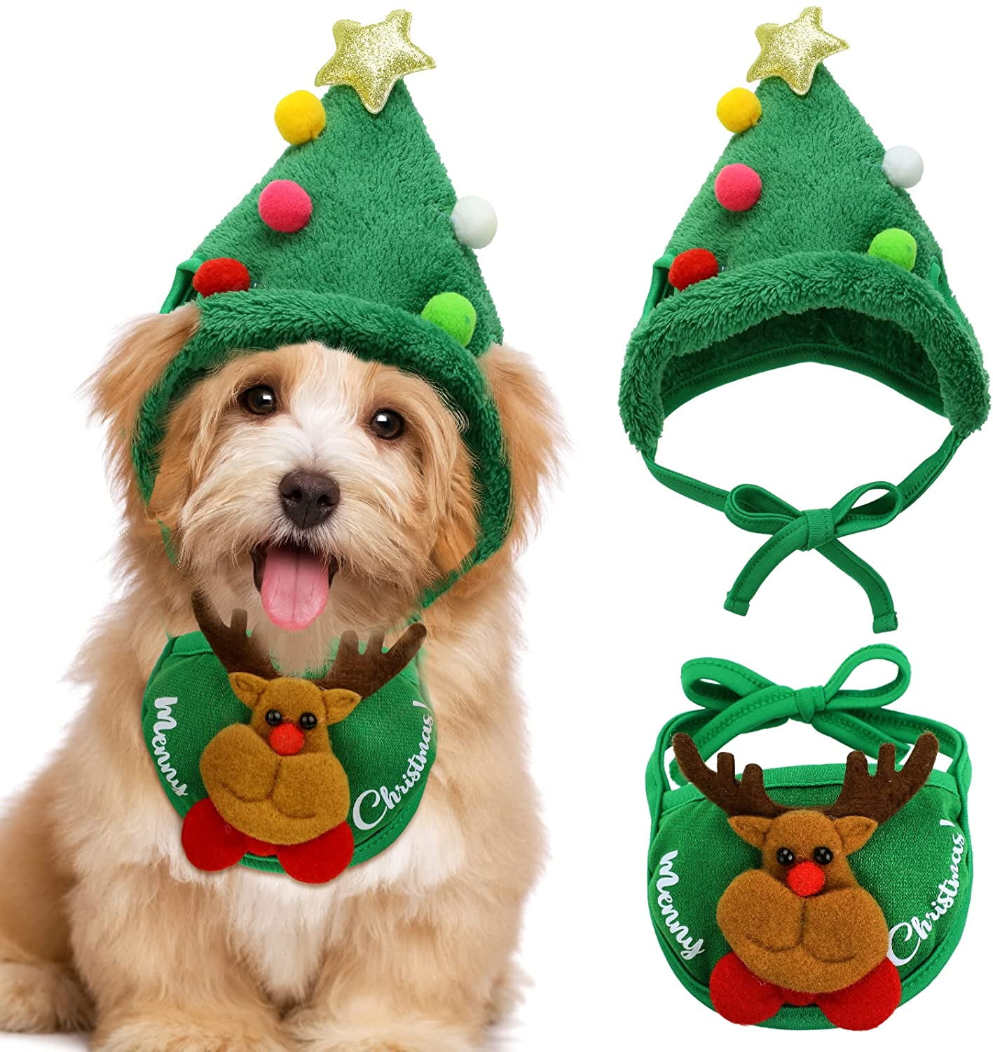 Holiday Cat Costume Christmas Outfit 