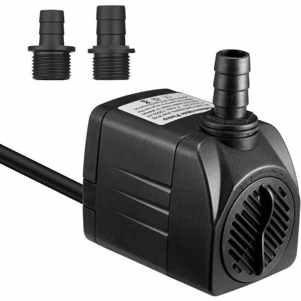 1500L/H Submersible Water Pump, 25W Ultra Quiet Aquarium Pump with 48hs