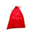 thumbnail image 2 of Bolsa de regalo con cordón navideño de 90 x 60 cm, decorativa, color rojo tradicional. Sólo palabras, 2 of 9