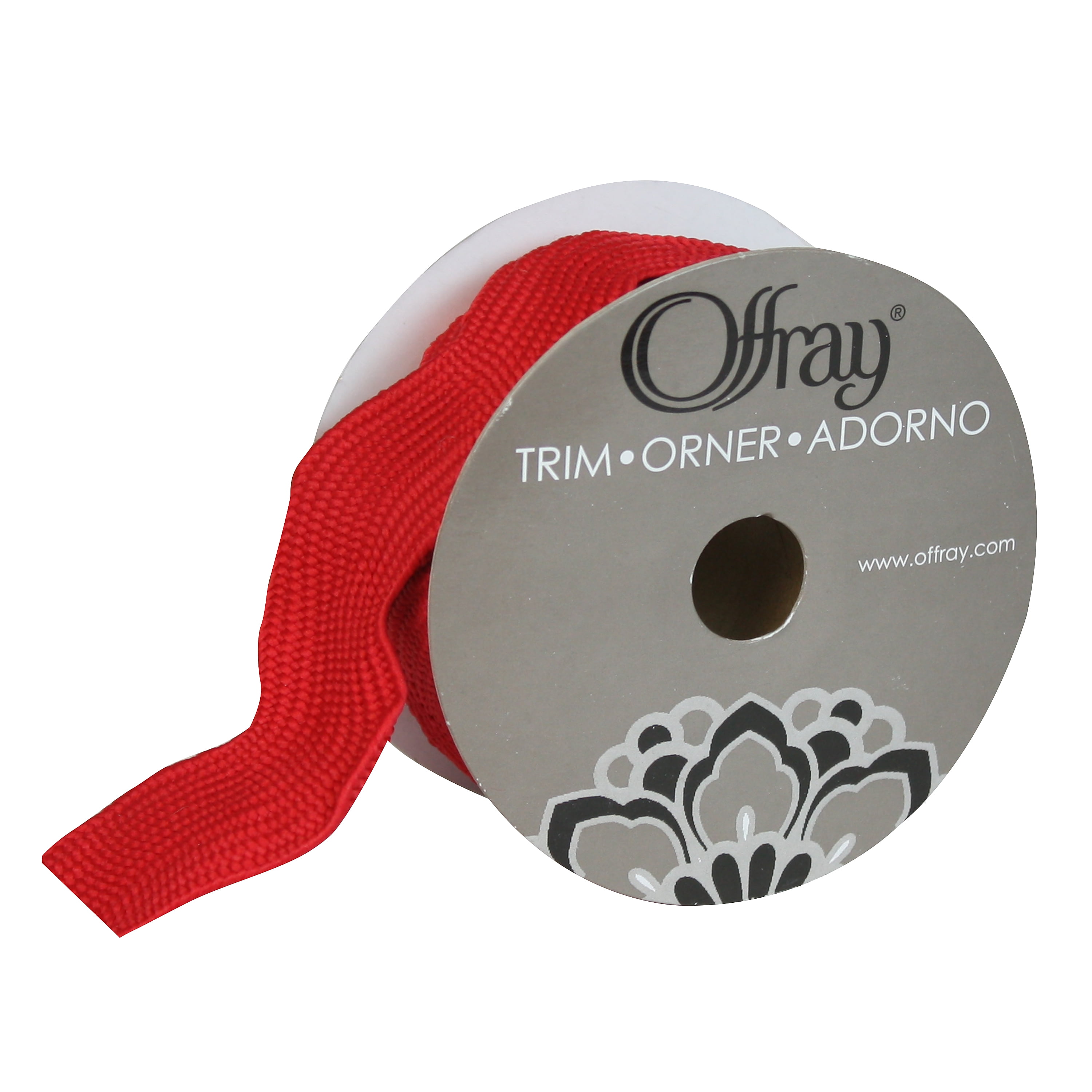 Offray 1.5" Red Jumbo RicRac Trim, 3 Yards, 1 Each