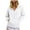 White, variant on Towmus Women's Casual Long Sleeve Half Zip Lapel Sweaters Fall Loose Knit Pullover Tops