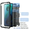 thumbnail image 4 of Takfox Case For Motorola Moto G 5G 2024 ,Shockproof Heavy Duty Rugged Locking Swivel Holster Belt Clip Kickstand Full Body Hard Shell Phone Cover Case,Black, 4 of 7
