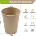 thumbnail image 3 of Paper Cups 12 OZ Coffe Cups-Paper Cups for Hot Beverages-Disposable Coffee Paper Cups -Unbleached Hot Cups-Everyday Use Parties Commercial Settings 1000Pack, 3 of 6
