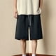 thumbnail image 5 of Hombre Verano Pantalones Cortos De Media Longitud Sueltos Cierre De Cordón Imprimir Deportes Pantalones Cortos De Cintura Alta Negro L, 5 of 8