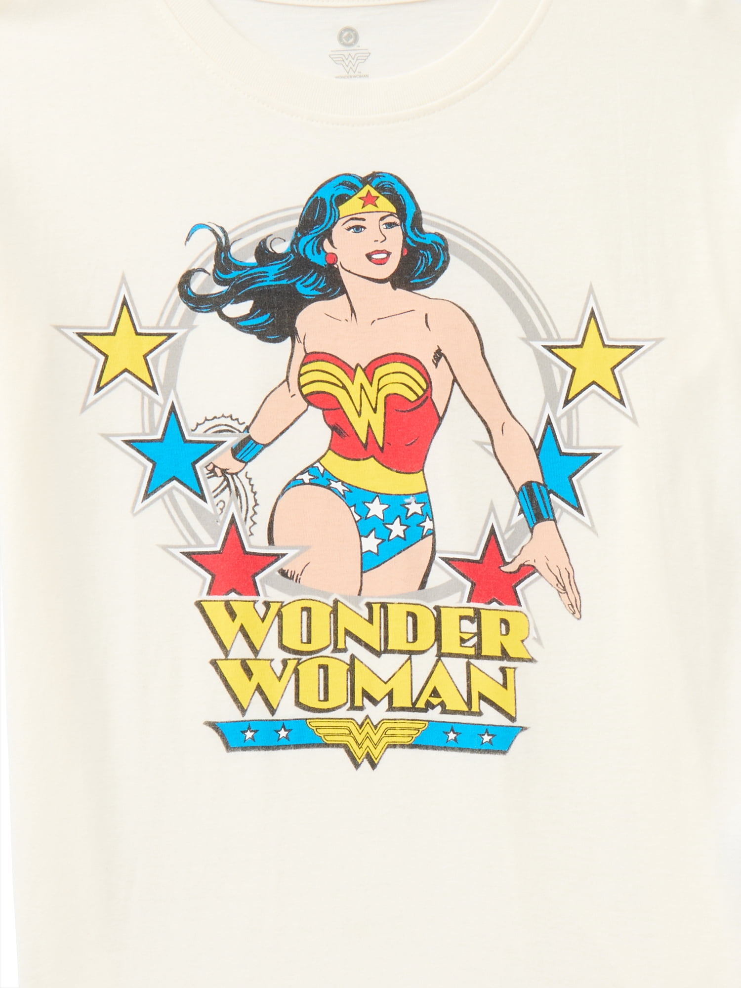 DC Comics Toddler Girls' Wonder Woman Graphic Tee with Short Sleeves, Sizes 12M-5T