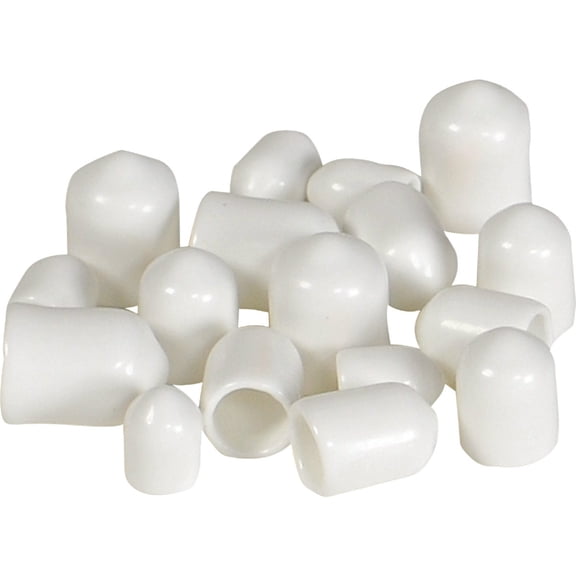 Rubbermaid Closet Rubbermaid Plastic End Cap - Pack of 6