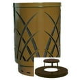 thumbnail image 2 of Witt Industries SAW40P-RC-BK Covington Sawgrass 40 Gallon Steel Receptacle With Rain Cap - Black, 2 of 4