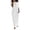 White, variant on Delconic Loose Fit Off Shoulder Maxi Dress for Women Short Sleeve Casual Long Dress Soft Fabric Comfortable Wear Black L