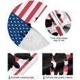 thumbnail image 2 of FMSHPON American Flag Tree Skirt Independence Day Xmas Christmas Tree Skirt Stand Mat for Holiday Party Decoration Indoor Outdoor 36 inches, 2 of 6
