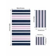 thumbnail image 4 of Navy Blue Pink Striped Towel Set of 3, Soft Microfiber Bath Towels, Hand Towel, Washcloths, Modern Minimalist Ombre Lines Quick-Dry Absorbent Towels for Bathroom Kitchen Hotel Beach Gym Spa, 4 of 7