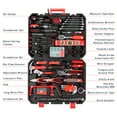 thumbnail image 3 of Ktaxon, 198 Piece Tool Set Red & Black Finish High Quality & Easy to Carry, 3 of 7