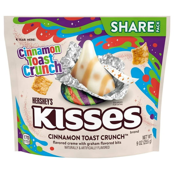 Hershey's Kisses Cinnamon Toast Crunch - Share Size - 9 oz Packaging May Vary