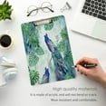 thumbnail image 5 of FMSHPON Tropical Peacock Monstera Leaves Watercolor Clipboard Hardboard Wood Nursing Clip Board and Pull for Standard A4 Letter 13x9 inches, 5 of 8
