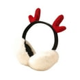 thumbnail image 3 of MasteelfCA 1 Pce Cache-Oreilles Design Bois de Cerf d'Hiver Cache-Oreilles en Peluche Chaude pour Fille, 3 of 7